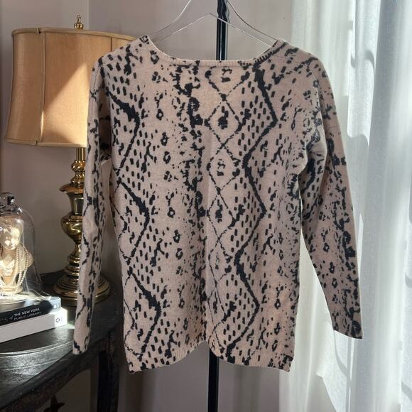 HWR for Anthropologie Women's Monogram Wool Yak Cashmere Pullover Size XXS - Picture 2 of 6
